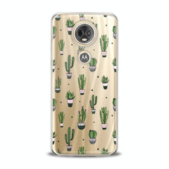 Lex Altern TPU Silicone Motorola Case Simple Green Cactus