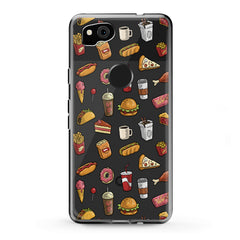 Lex Altern TPU Silicone Google Pixel Case Tasty Food Pattern