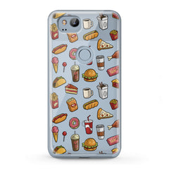 Lex Altern TPU Silicone Google Pixel Case Tasty Food Pattern