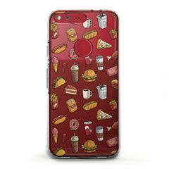 Lex Altern TPU Silicone Google Pixel Case Tasty Food Pattern