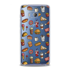 Lex Altern TPU Silicone HTC Case Tasty Food Pattern