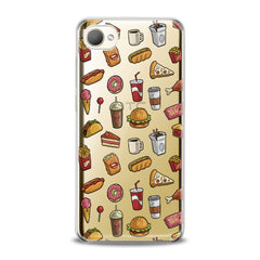 Lex Altern TPU Silicone HTC Case Tasty Food Pattern