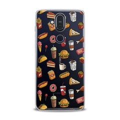 Lex Altern TPU Silicone Nokia Case Tasty Food Pattern