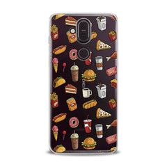 Lex Altern TPU Silicone Nokia Case Tasty Food Pattern