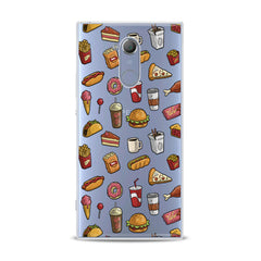 Lex Altern TPU Silicone Sony Xperia Case Tasty Food Pattern