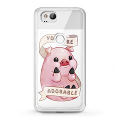 Lex Altern Google Pixel Case Cute Pink Pig