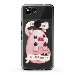 Lex Altern TPU Silicone Google Pixel Case Cute Pink Pig