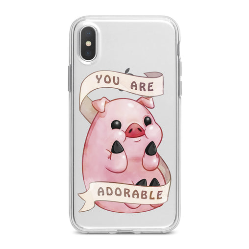 Lex Altern Cute Pink Pig Phone Case for your iPhone & Android phone.