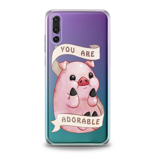 Lex Altern Cute Pink Pig Huawei Honor Case