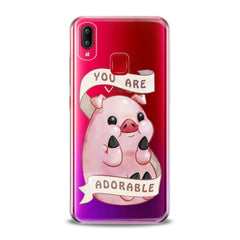 Lex Altern TPU Silicone VIVO Case Cute Pink Pig