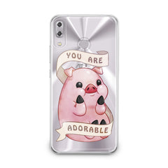 Lex Altern TPU Silicone Asus Zenfone Case Cute Pink Pig