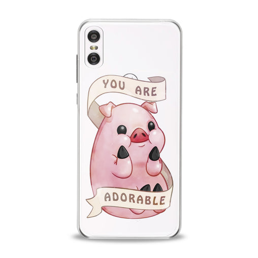 Lex Altern Cute Pink Pig Motorola Case