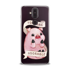 Lex Altern TPU Silicone Nokia Case Cute Pink Pig