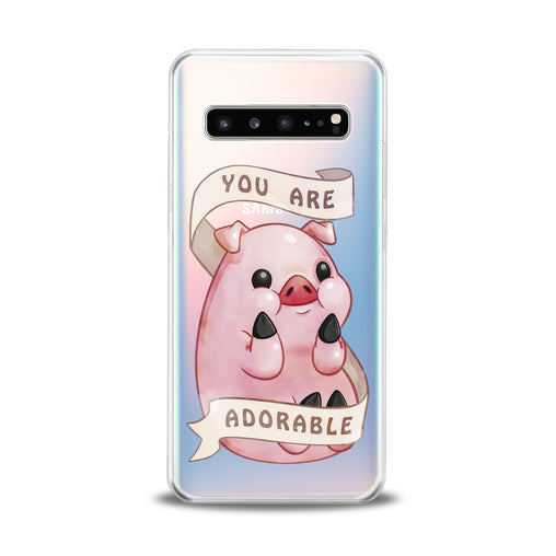 Lex Altern Cute Pink Pig Samsung Galaxy Case