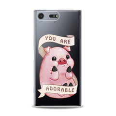 Lex Altern TPU Silicone Sony Xperia Case Cute Pink Pig