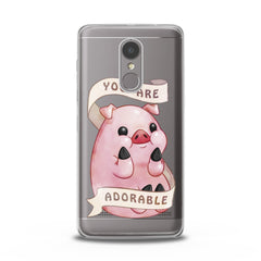 Lex Altern TPU Silicone Lenovo Case Cute Pink Pig