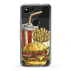 Lex Altern TPU Silicone Google Pixel Case Tasty Burger