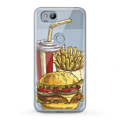 Lex Altern TPU Silicone Google Pixel Case Tasty Burger