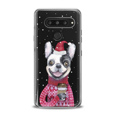 Lex Altern TPU Silicone LG Case Happy Dog Santa