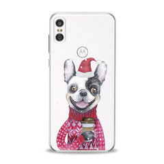 Lex Altern Happy Dog Santa Motorola Case