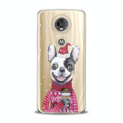 Lex Altern TPU Silicone Motorola Case Happy Dog Santa