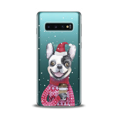 Lex Altern TPU Silicone Samsung Galaxy Case Happy Dog Santa