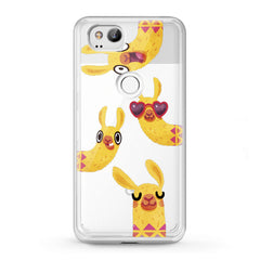 Lex Altern TPU Silicone Google Pixel Case Funny Yellow Llama