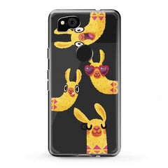 Lex Altern Google Pixel Case Funny Yellow Llama