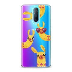 Lex Altern TPU Silicone Oppo Case Funny Yellow Llama