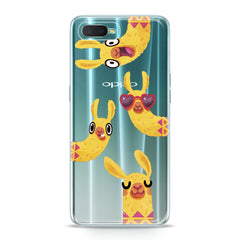 Lex Altern TPU Silicone Oppo Case Funny Yellow Llama