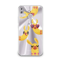 Lex Altern TPU Silicone Asus Zenfone Case Funny Yellow Llama