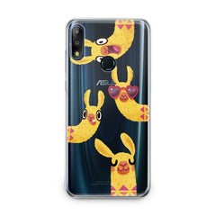 Lex Altern TPU Silicone Asus Zenfone Case Funny Yellow Llama