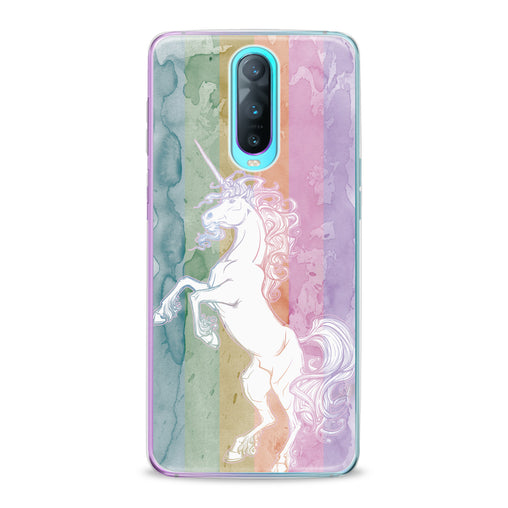 Lex Altern Watercolor Cute Unicorn Oppo Case