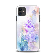 Lex Altern TPU Silicone iPhone Case Watercolor Violet Flowers