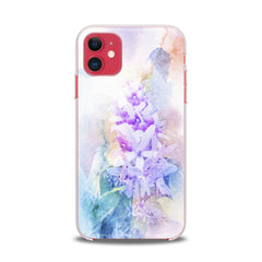 Lex Altern TPU Silicone iPhone Case Watercolor Violet Flowers