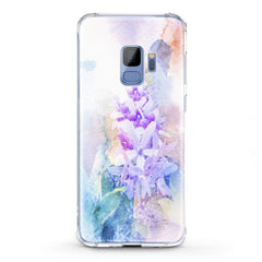 Lex Altern TPU Silicone Samsung Galaxy Case Watercolor Violet Flowers