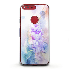 Lex Altern TPU Silicone Google Pixel Case Watercolor Violet Flowers