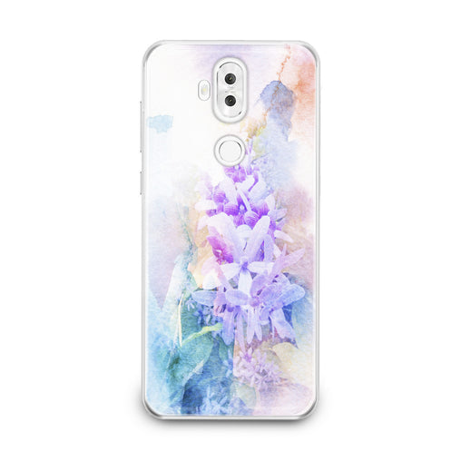 Lex Altern Watercolor Violet Flowers Asus Zenfone Case