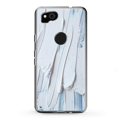 Lex Altern TPU Silicone Google Pixel Case White Gouache Pattern