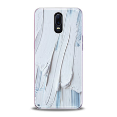 Lex Altern TPU Silicone Oppo Case White Gouache Pattern