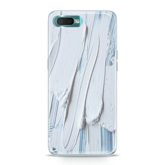 Lex Altern TPU Silicone Oppo Case White Gouache Pattern