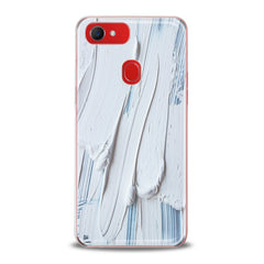 Lex Altern TPU Silicone Oppo Case White Gouache Pattern