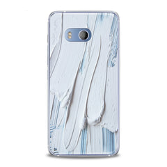 Lex Altern TPU Silicone HTC Case White Gouache Pattern