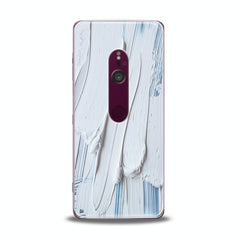 Lex Altern TPU Silicone Sony Xperia Case White Gouache Pattern