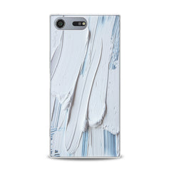 Lex Altern TPU Silicone Sony Xperia Case White Gouache Pattern