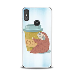 Lex Altern TPU Silicone Motorola Case Coffe Sloth