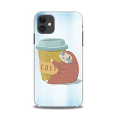 Lex Altern TPU Silicone iPhone Case Coffe Sloth