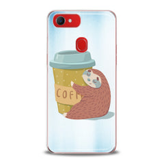 Lex Altern TPU Silicone Oppo Case Coffe Sloth