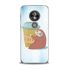 Lex Altern TPU Silicone Motorola Case Coffe Sloth