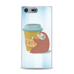 Lex Altern TPU Silicone Sony Xperia Case Coffe Sloth